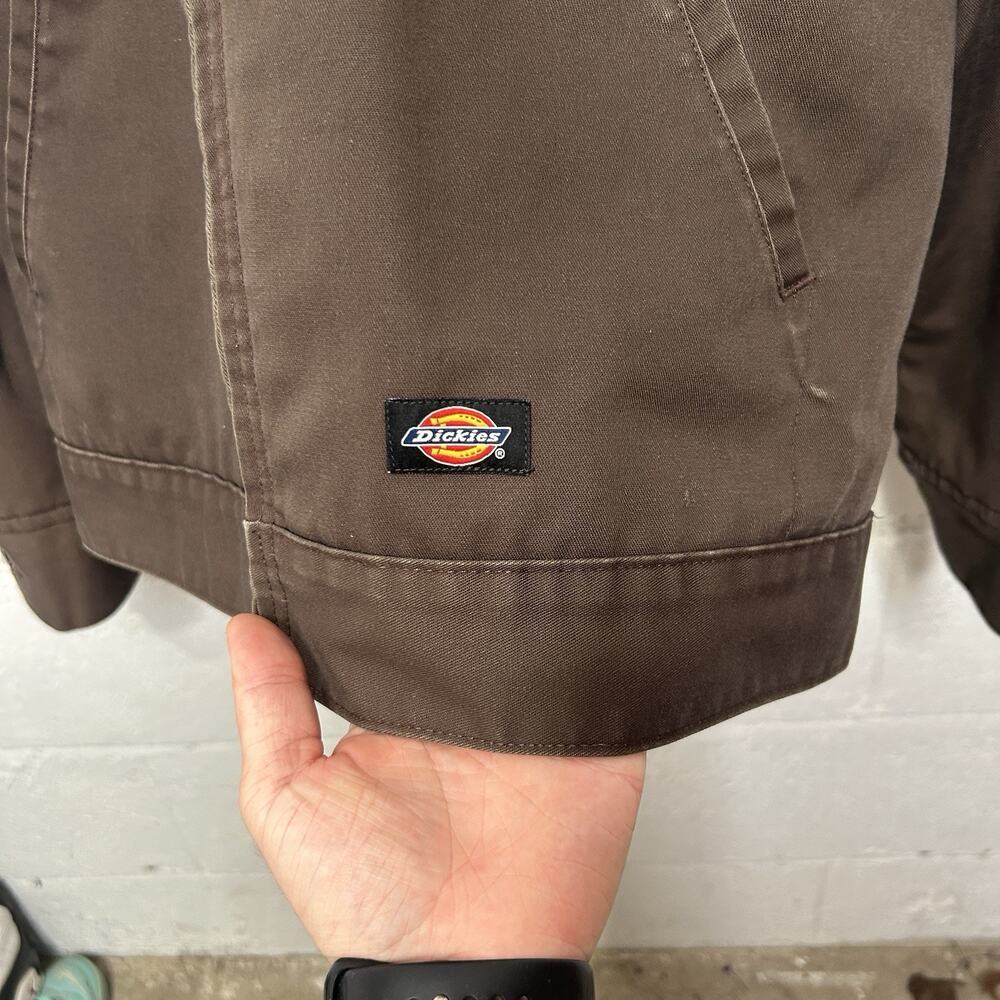 Dickies Insulated Quilt-Lined Eisenhower Jacket “Dark Brown” - Picture 5 of 10